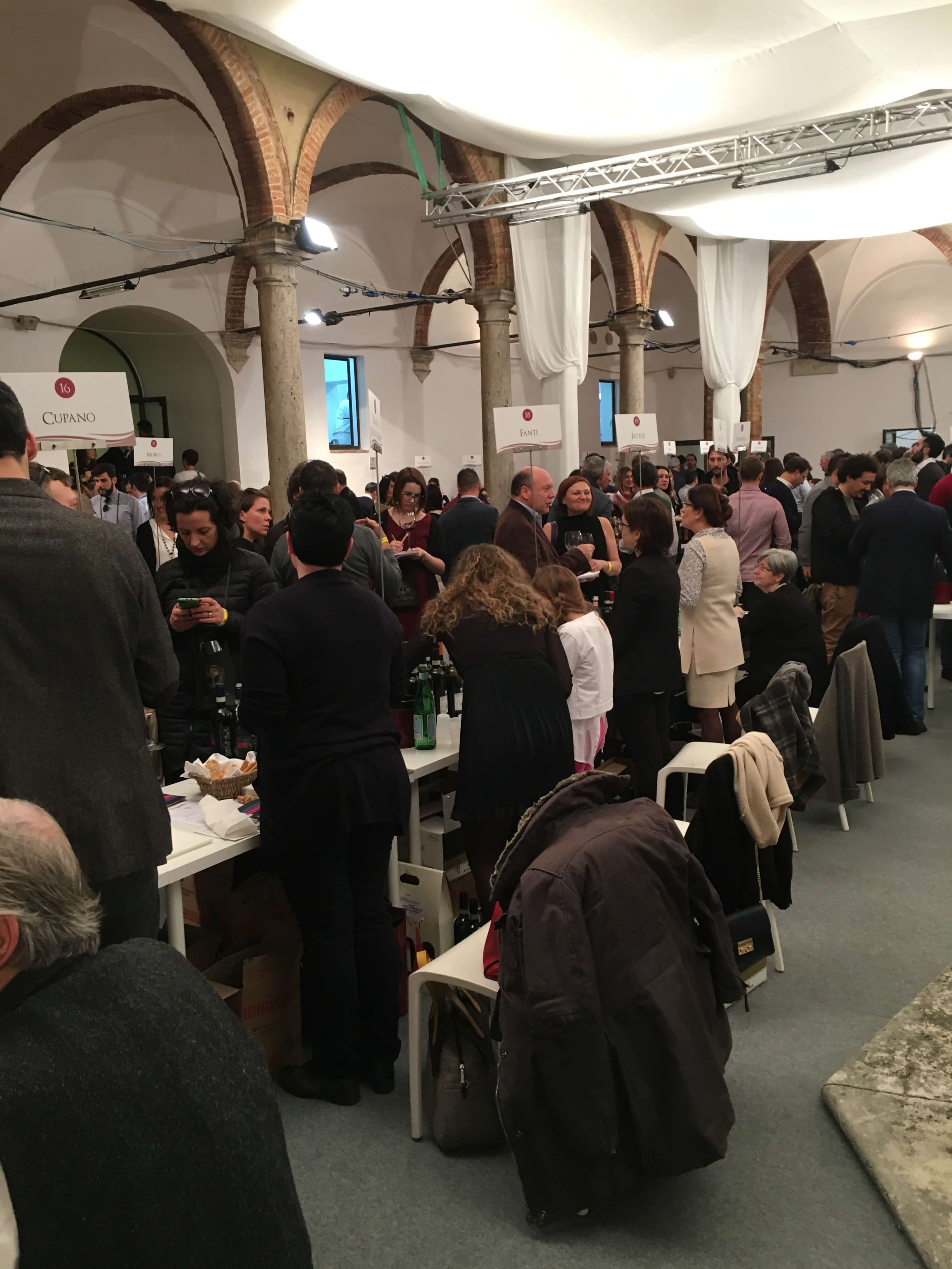 Crowded Wine Tasting Event